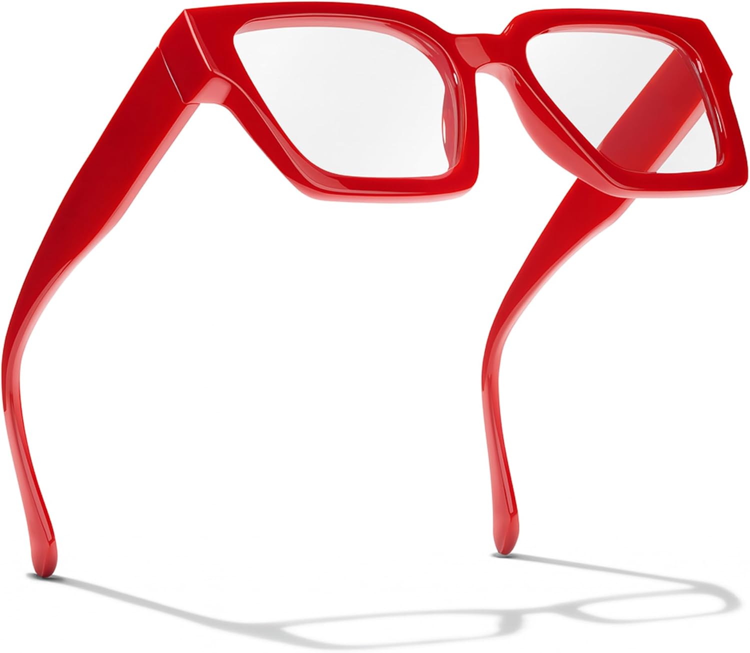 livho Oversized Eyewear Frame for Woman and Men - Rectangle Fashion Glasses for Computer, Chic Preppy Frame - Image 8