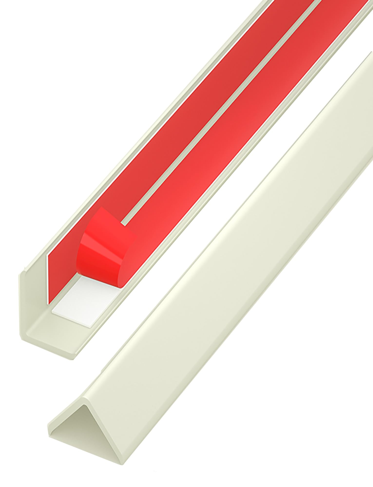 Samoprzylepne ochraniacze narożników z PCV - listwy ochronne do dekoracji wnętrz i szerokość 1,5 cm, 1 szt.(Beige,1.5x150cm)