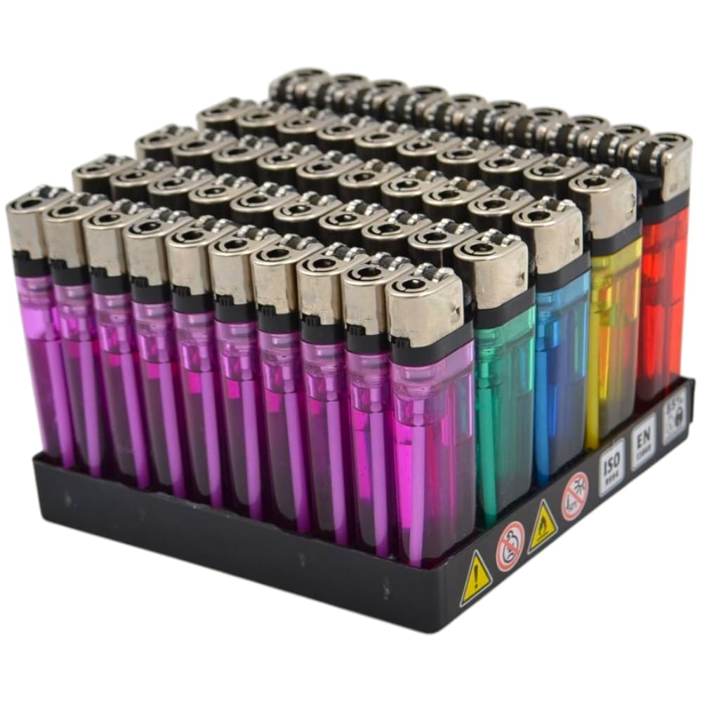 Accendini Sicurezza Box Da 50 Accendini Colorati Con Accensione A Pietrina - Sicuri E Pratici Accendini Sicurezza Bambino - Foto 7