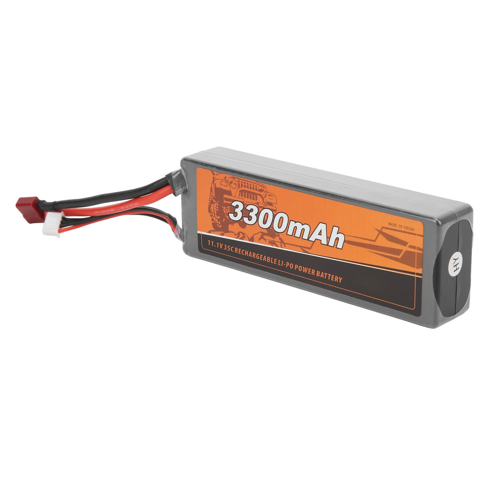 Batteria Lipo RC da 11,1 V, 3300 mAh, con connettore a T, per auto RC ZD Racing 1/10/12/8, materiale polimerico durevole
