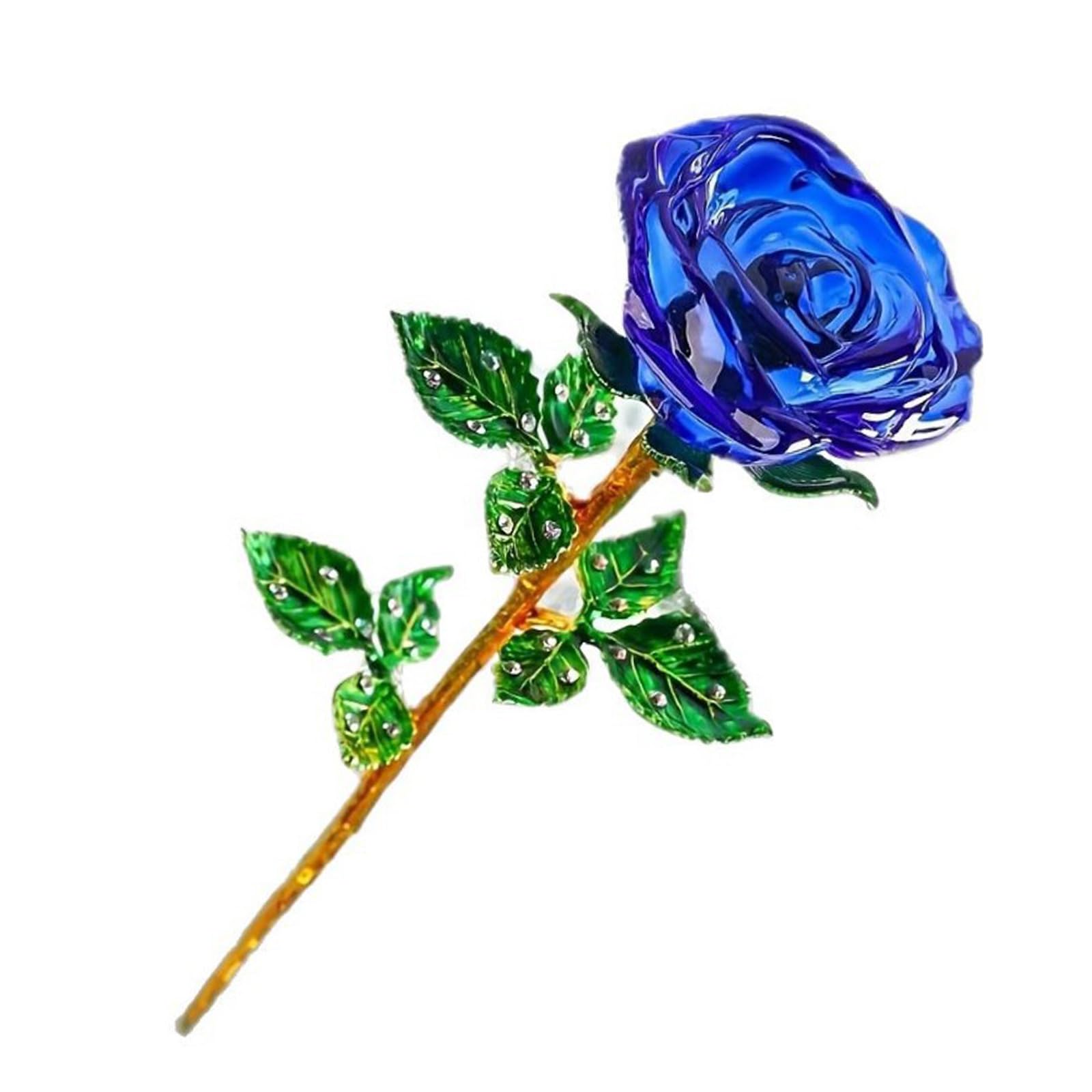 X-Institute Glass Flower Rose As Anniversary and Party Ornament, Multiple Color Options Graduation Artifact Rose