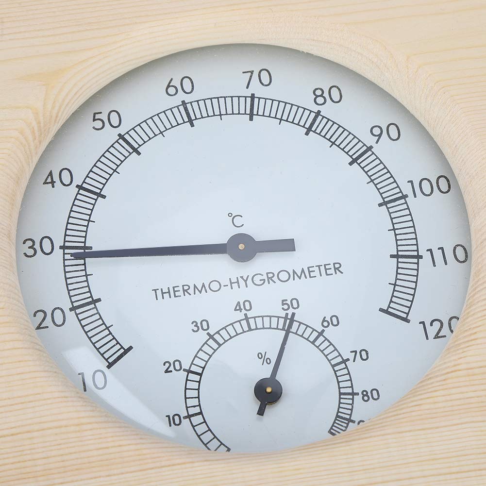 Termómetro de Sauna, Termohigrómetro de Sauna, Higrómetro de Instrumentos para Sauna, Bañera, Baño de Vapor
