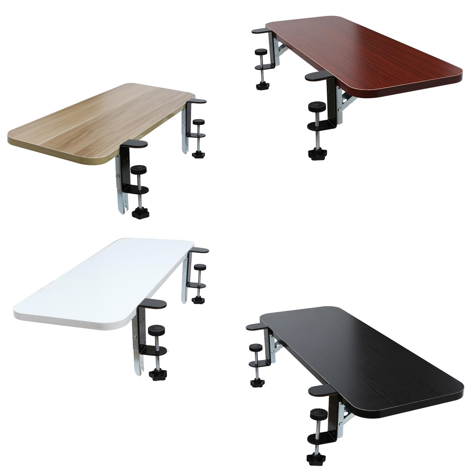 CVJdfhRE desk extender， Foldable Desk Extender Armrest Shelf, Ergonomic Clamp-On Keyboard Tray, Elbow Arm Support/Increase Table Space(Teak,65 * 25Cm/26 * 10In)