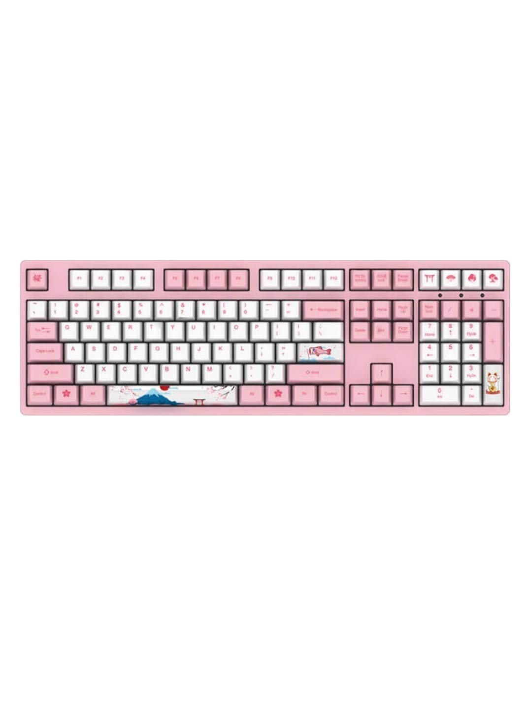 AKKO World Tour-AKKO 3108 Wired Mechanical Gaming Keyboard 108 Key PBT Keycaps (Akko Orange Switch)
