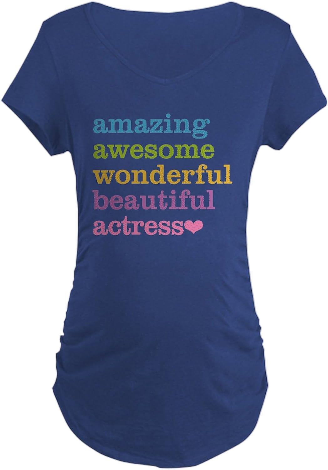 CafePress Maternity Dark T Shirt Women's Maternity Ruched Side T-Shirt