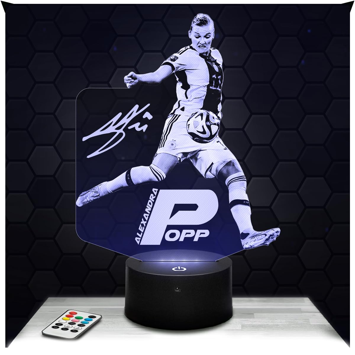 Lampephoto.fr - Alexandra Popp Foot Footballer France, Gift Idea Deco Foot Lamp Deco Office Living Room Man Christmas, Gift Idea Fan of Alexandra Popp Foot Footballer France, Led Bedside, Gifts TOP
