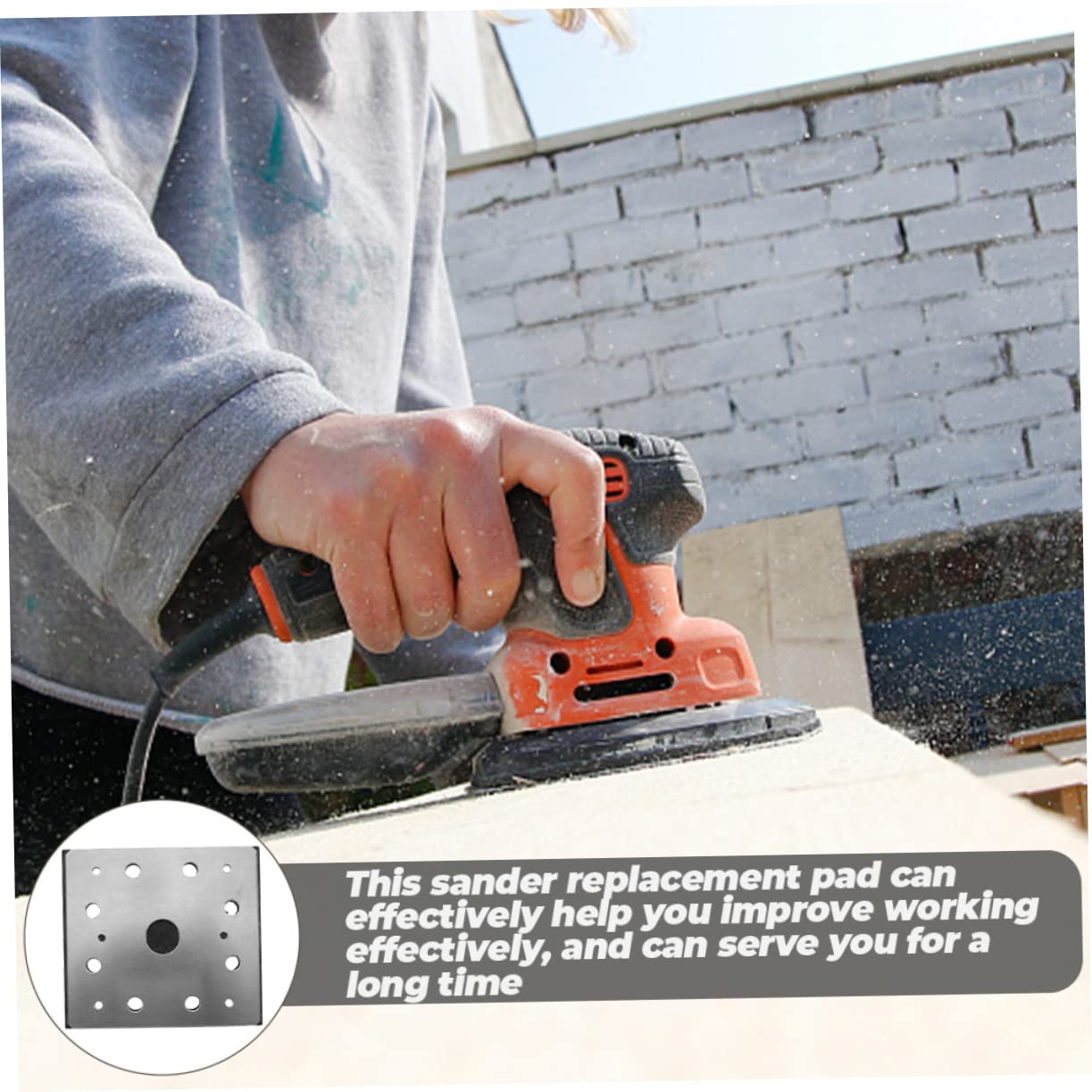 CIYODO Belt Disc Sander Backing Plate 8 Hole 4 Sanding Pad Sanding Disc Pad Replacement Backing Plate N442697