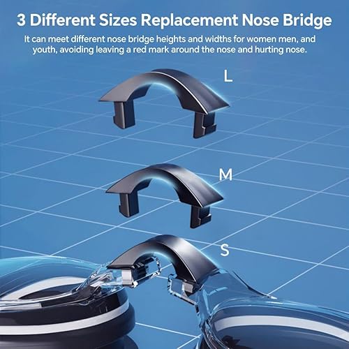 Miniatura 2 de Gafas de natación para miopía, polarizadas, antivaho, sin fugas, para mujeres, hombres, niños y adultos