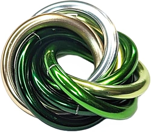 Miniatura 50 de Möbii Fidget Ball (MultiColor): Quiet Mobius ADHD Anxiety Stim Stress Relief Toy Tool for Home Travel Office or Desk (Small, Full, Pink Blue Silver)