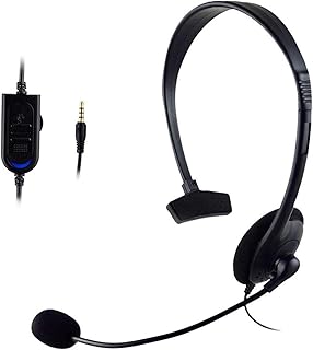 Niktule USB Headset with Microphone, USB Headset with Microphone Noise Cancelling & Audio Controls, Single-Sided Computer Headphone with in-line Control, Headset with Microphone for Laptop