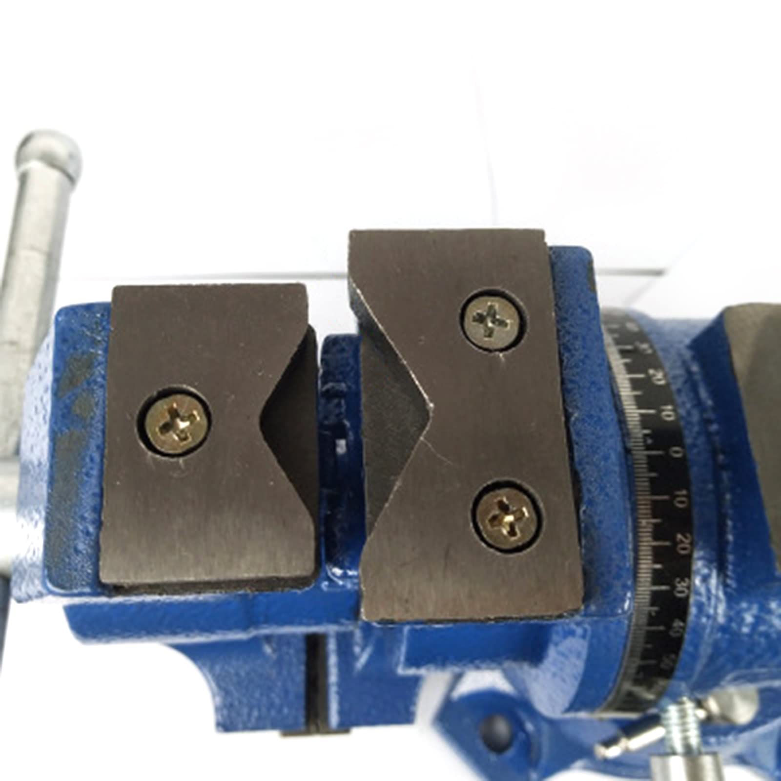 Tornillo de banco de 125 mm de envergadura, giratorio de 5 pulgadas, tornillo de banco paralelo multifuncional, tornillo de mesa profesional, rotación paralela de dos ejes para banco de trabajo taller