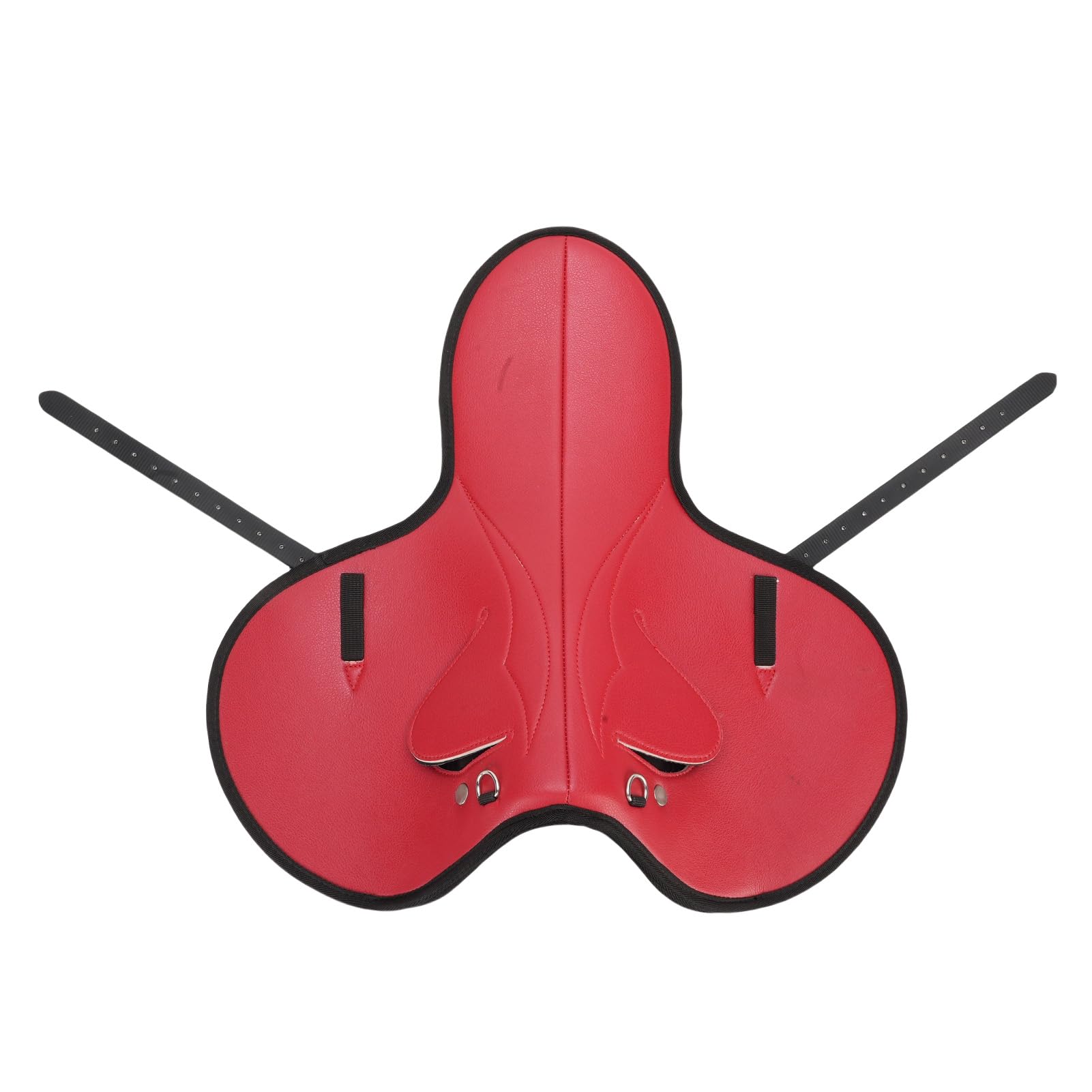 Topiky Almohadilla para Silla de Montar de Caballo, Cojín Protector Cómodo, Antideslizante, Amortiguador, Color Rojo, 18,9 X 18,9 Pulgadas, para Eventos de Equitación