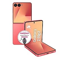 Samsung Galaxy Z Flip7 Smartphone AI pieghevole, 3 anni di Garanzia del produttore, RAM 12GB, 512GB, Display 4,1″ Super AMOLED, 6,9″ Dynamic AMOLED 2X, Fotocamera 50MP, Coralred (Versione italiana)