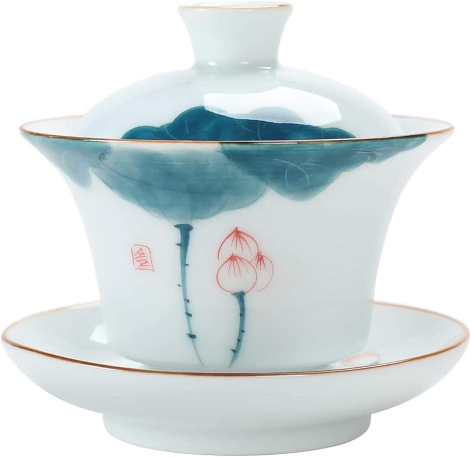 Ensemble de tasses à thé en céramique Gaiwan pour offrir aux amateurs d'artisanat