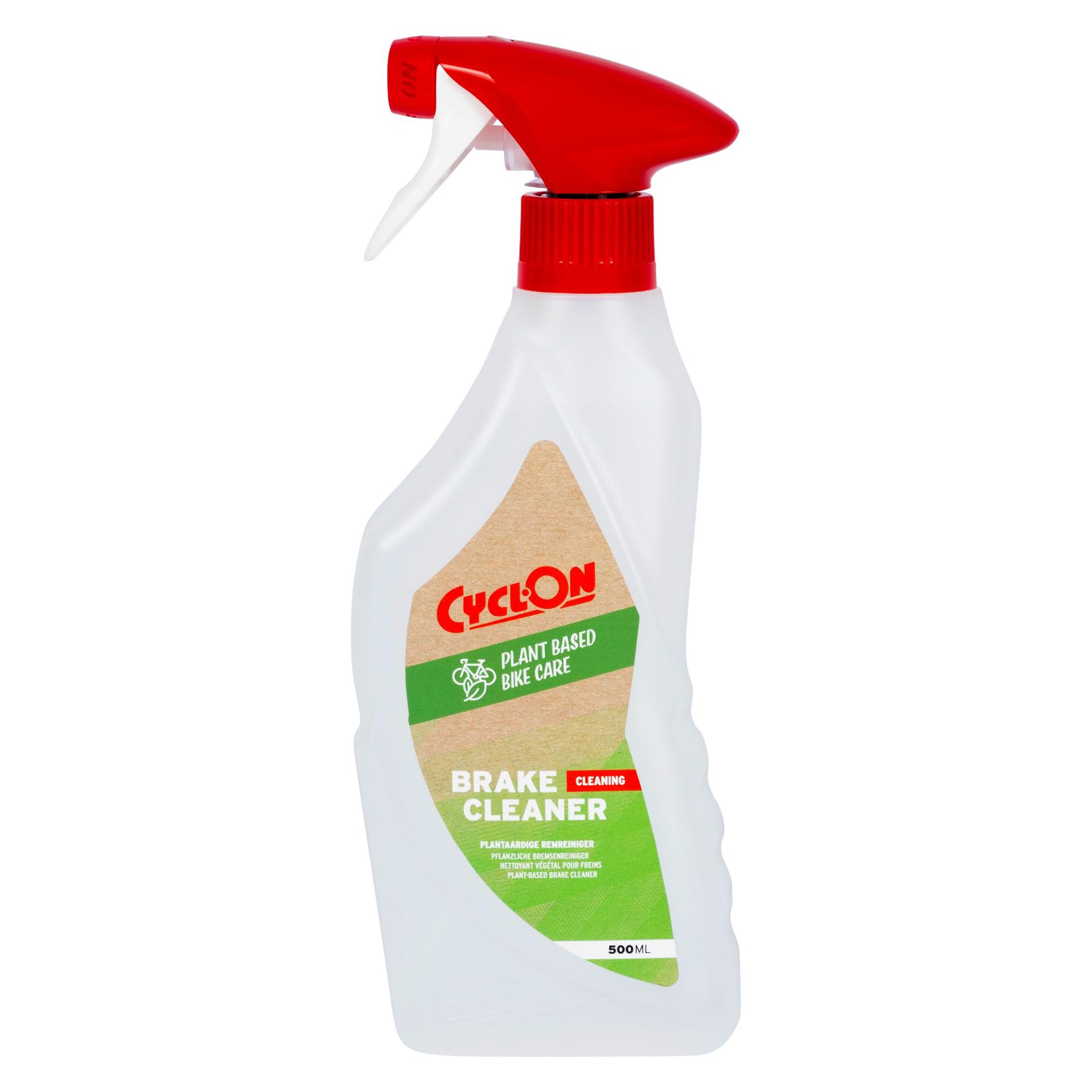 CyclOn Plant-Based Brake Cleaner Cleaner | Eco‑Friendly Disc Brake & Pad Cleaner | Removes Oil, Dirt & Grease, Eliminates Brake Squeal, Improves Braking Power | 500ml Triggerspray