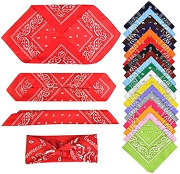 Bandana, halsdoek, biker, verpakking van 1, 3, 6 of 12 stuks, Nikki-doek, sjaal, paisley, hoofddoek, 100% katoen, 25 kleuren, grijs, 1er