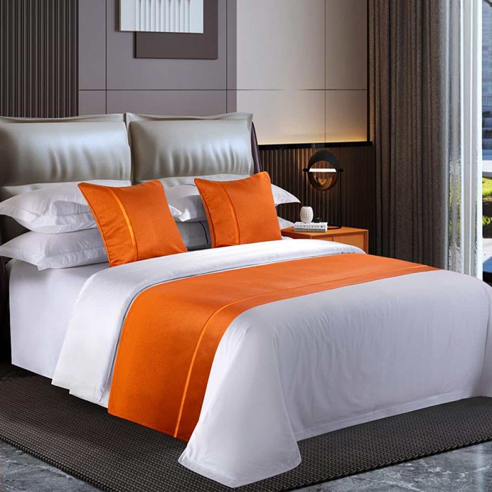 Ropa de cama de moda naranja con funda de cojín de cincuenta centímetros