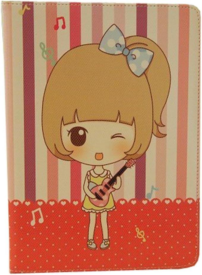 Flying007 Newest Arrived Ipad Air Lovely Buddies Beautiful Girl Pattern Flip Leather Fold Stand Case Protective Cover for Apple Ipad Air/Ipad 5(Style 7)