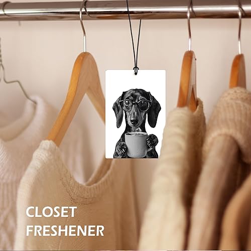 Miniatura 3 de Lacama Ambientador retro para automóvil Golden Retriever de perro salchicha 3 piezas, divertido caniche Goldie Weiner para perros y mascotas,