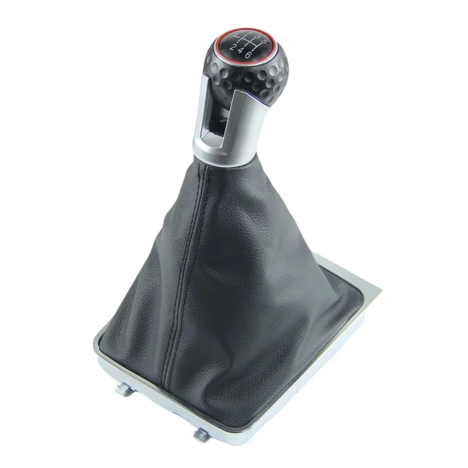 Qmtvfsrh B0482 Car Gear Shift Knob Manual 5/6 Speed Gear Shift Knob Gaiter Boot Collar For Vw For Passat B6 For Passat B7 2005-2015(B0482)