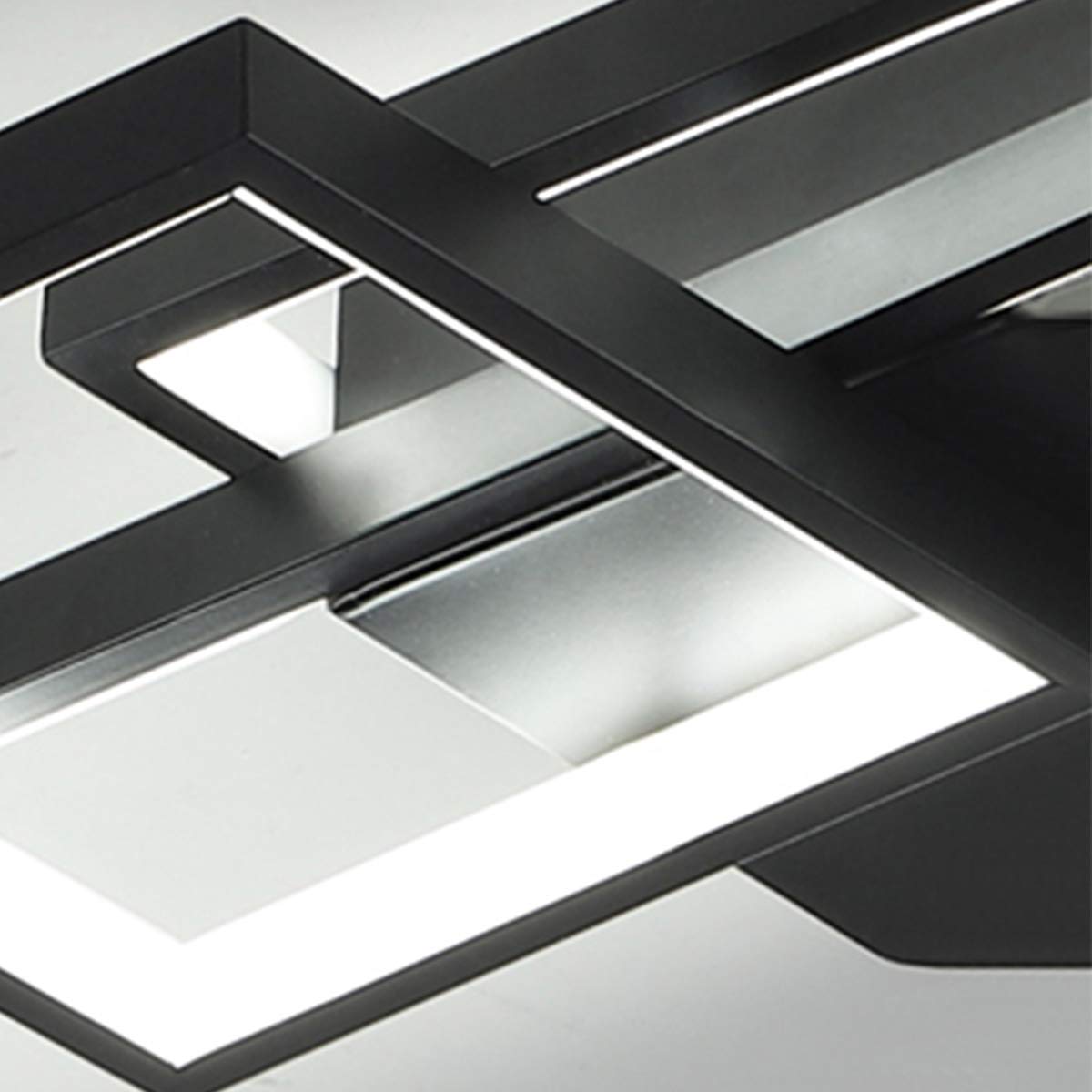 LED Ceiling Light,75W Modern Ceiling Lamp,3Squares Acrylic