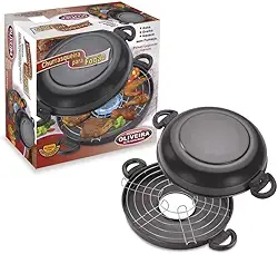 Churrasqueira Para Fogão Antiaderente N°30 Na Caixa Aluminio Oliveira Churrasqueira Para Fogão Antiaderente N°30 Na Caixa Preto No Voltagev