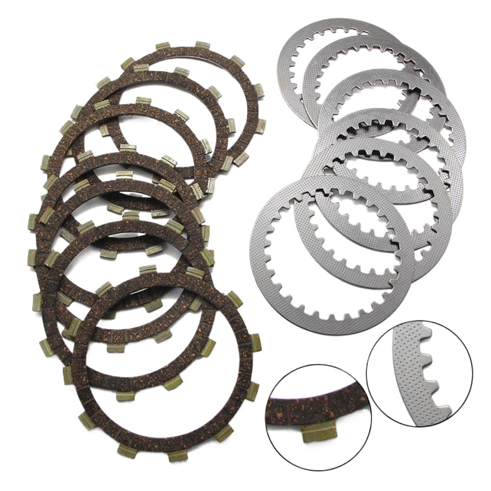 Kit De Placas De Fricción De Embrague 5Y1-16321-00 7 4H71632500 Compatible Con Yamaha XS850SG XS850LG XS850G XS850SH XS850LH XS850H