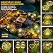 GIGALUMI Garden Decor Outdoor Lights 120LED 2Pack, Solar Garden Lights for Christmas Outside Fairy Firework Decorative,Solar Powered for Yard Pathway Flowerbed Planter Balcony Patio Decor (Warm White