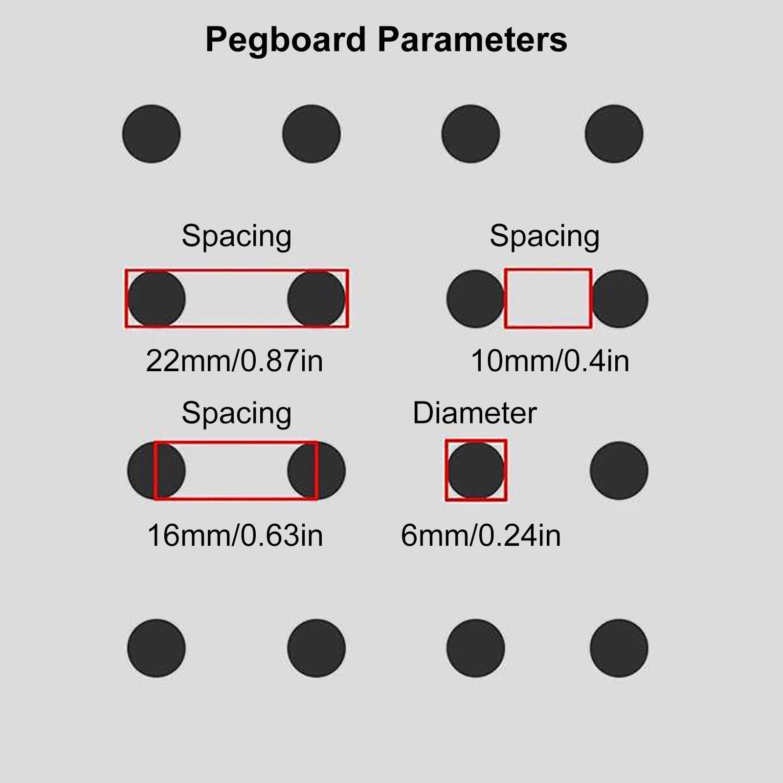 Duży organizer na pegboard z kółkami, metalowa tablica śledziowa do narzędzi, kuchni, garażu