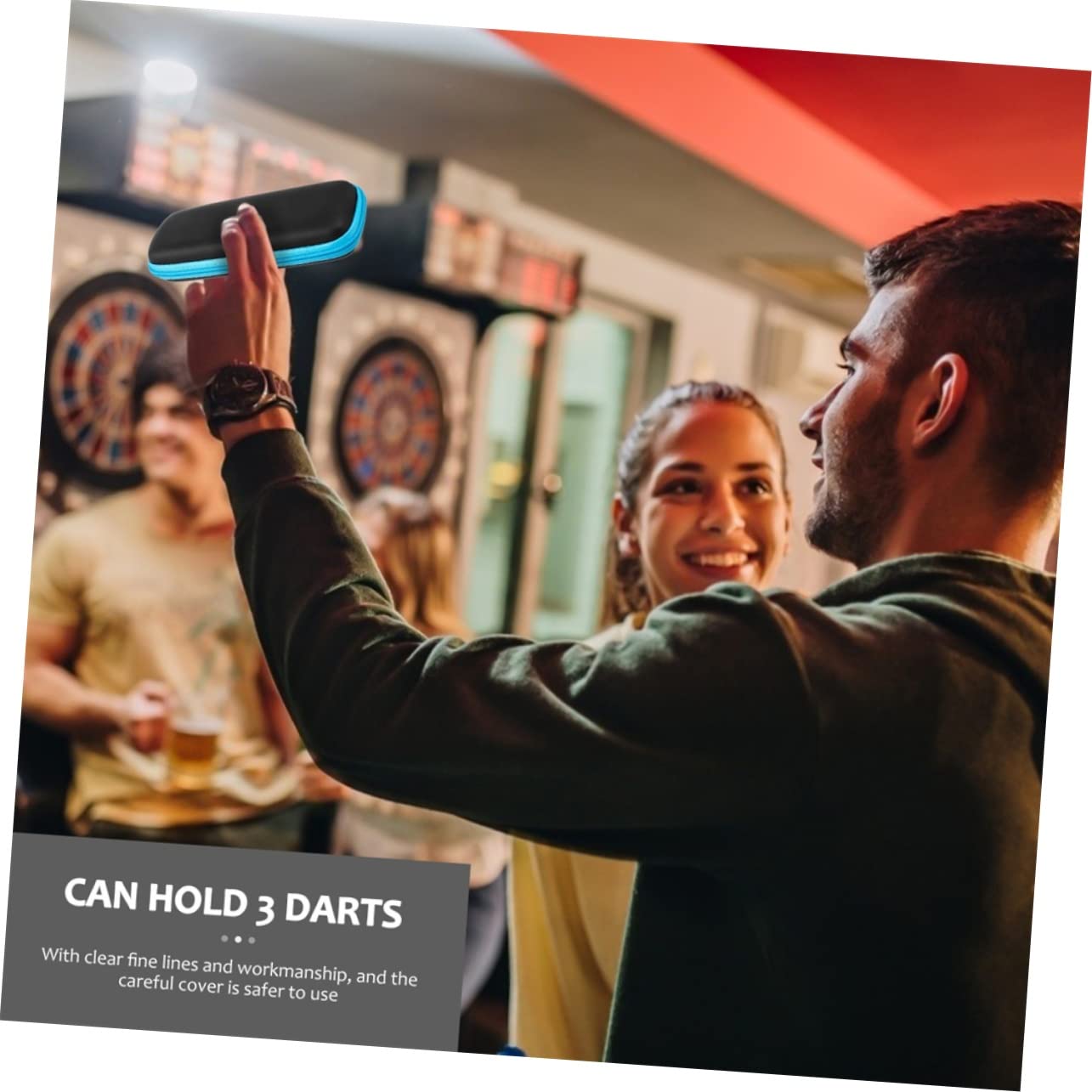 Kisangel 2pcs Holder Storage Box Case Compact Portable Carrying Case Entertainment Accessory