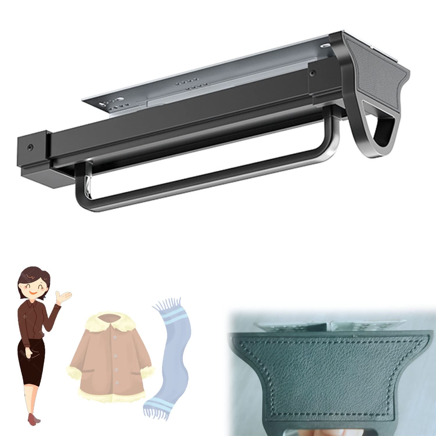 Penderie ordonnée grâce à la tringle à vêtements extensible