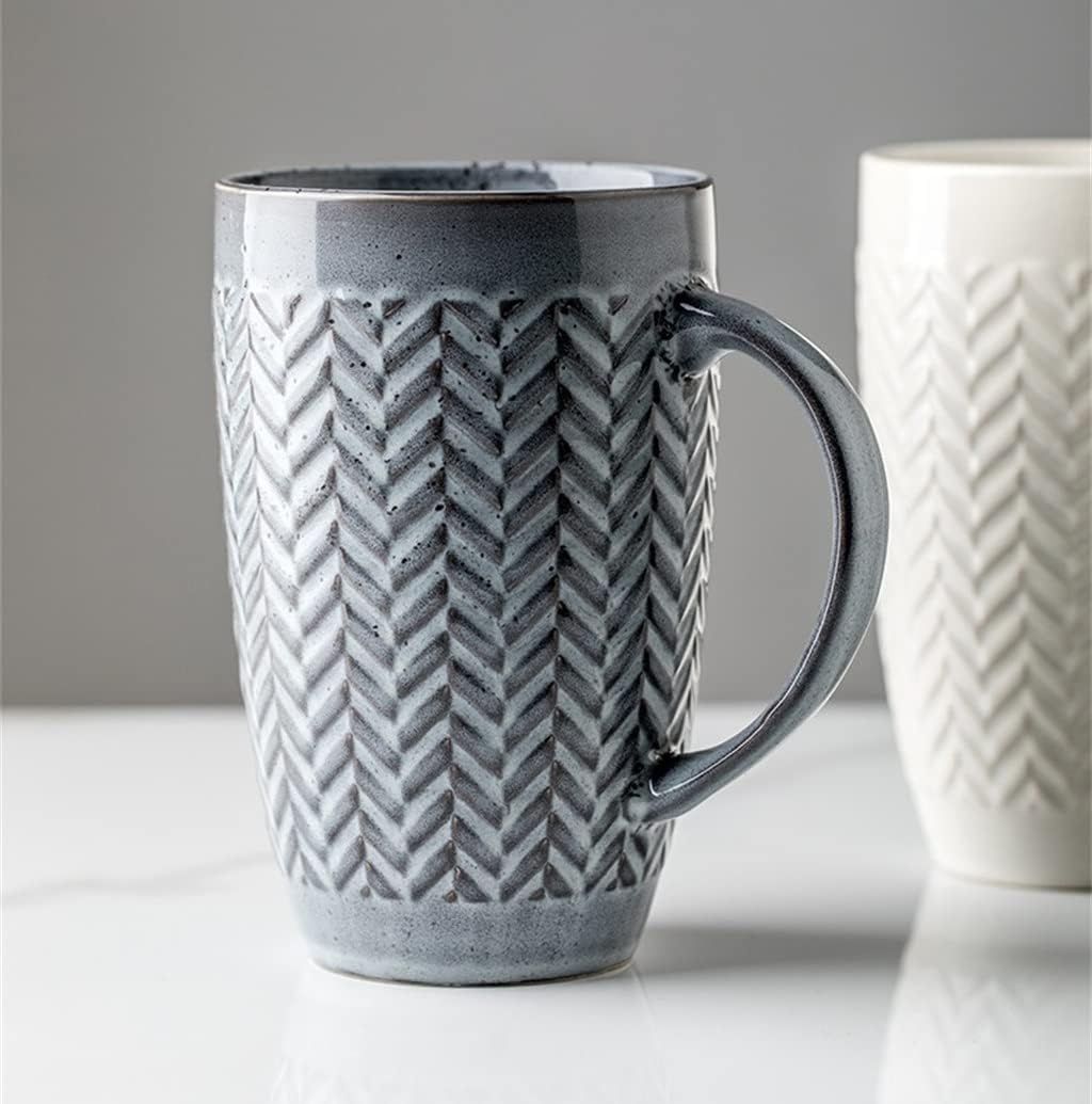 600ml Europe Ceramic Mug Coffee Creative Office Tea Drink Drinkware Couples Gift(D)