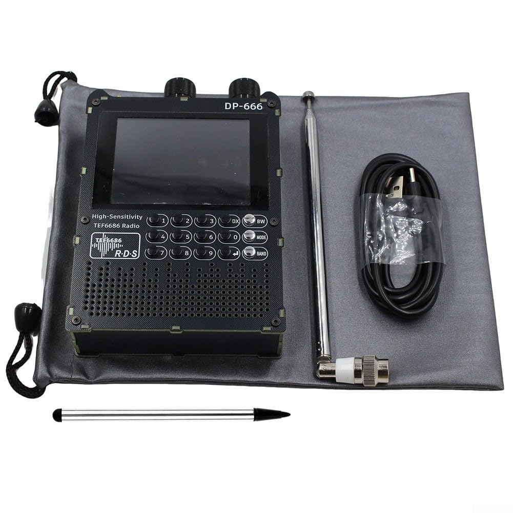 Radio Portable FM AM SW pour dsp Écran Tactile 2.8" Radio Portable(White2)