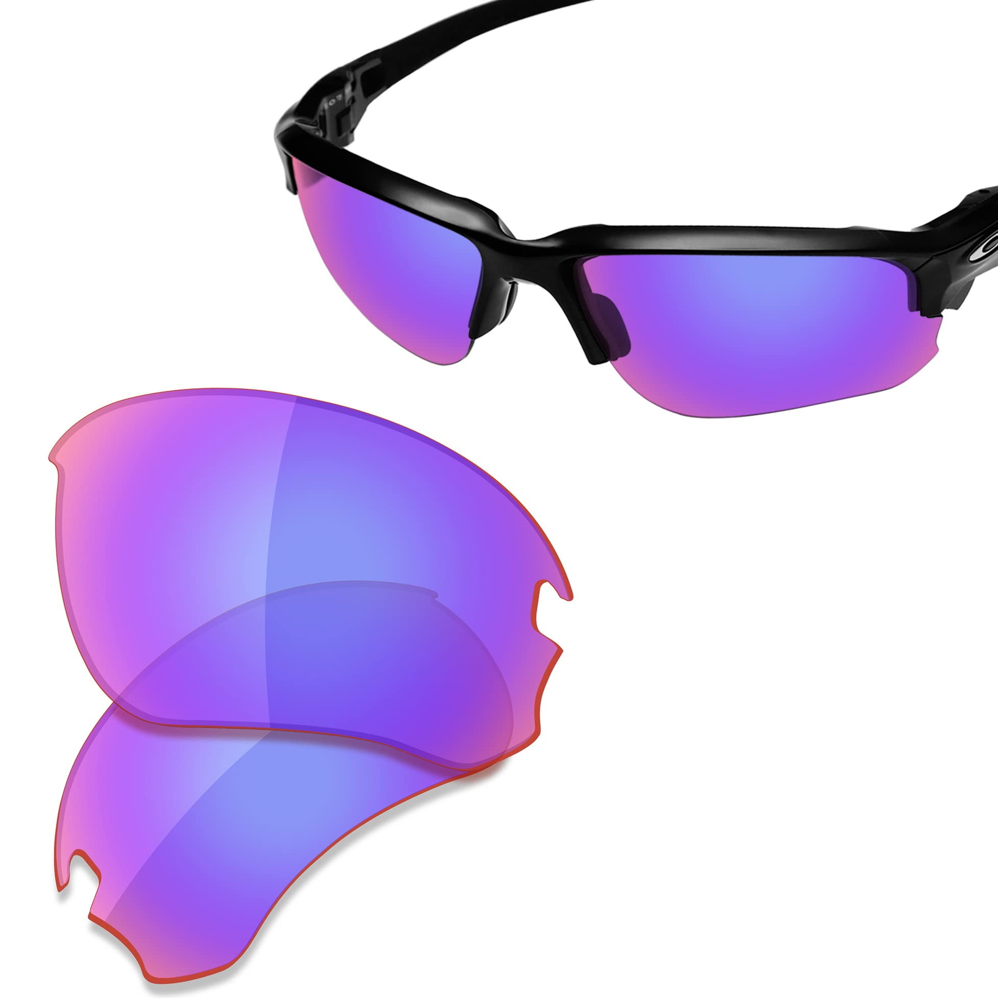 SAUCER Premium Replacement Lenses & Rubber Kits for Oakley Flak Draft OO9364 Sunglasses High Defense - Shield G30 Polarized