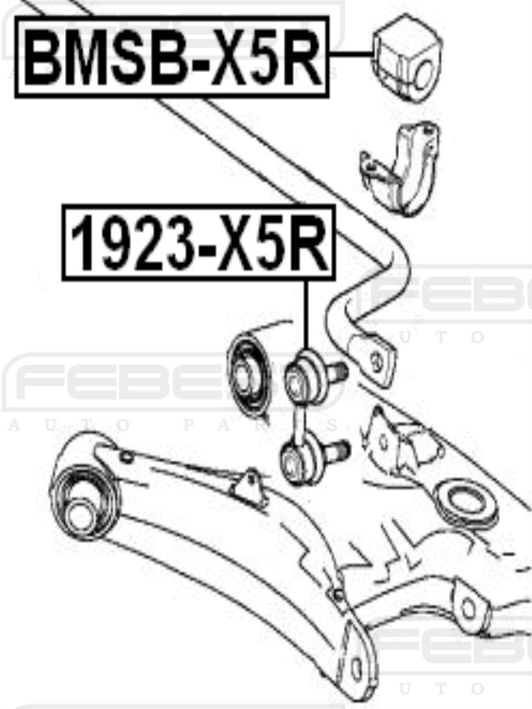 Amazon.com: 33551096735 - Rear Stabilizer Link/Sway Bar Link For  