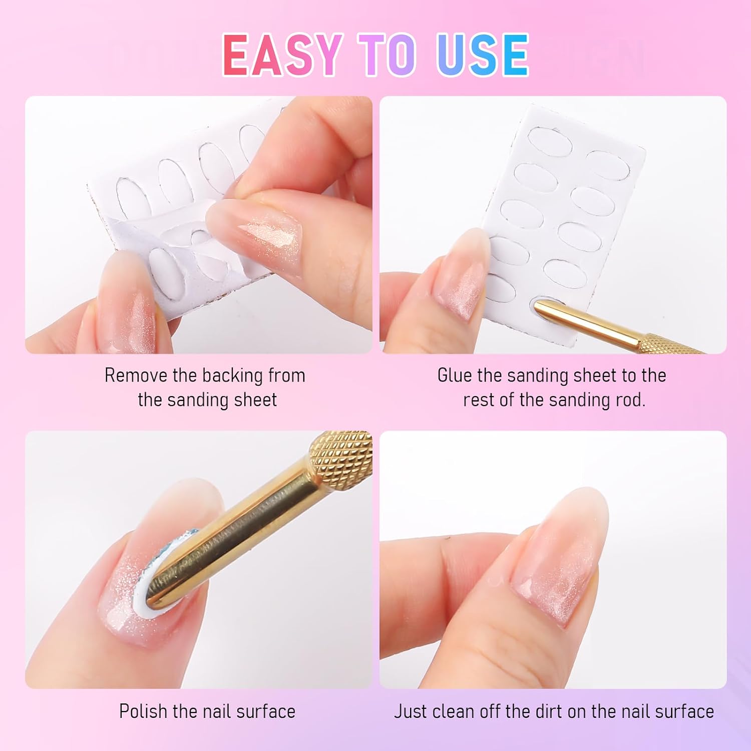 Pre-Treatment Cuticle Pusher, Dual Ended Cuticle Remover Tool image 5