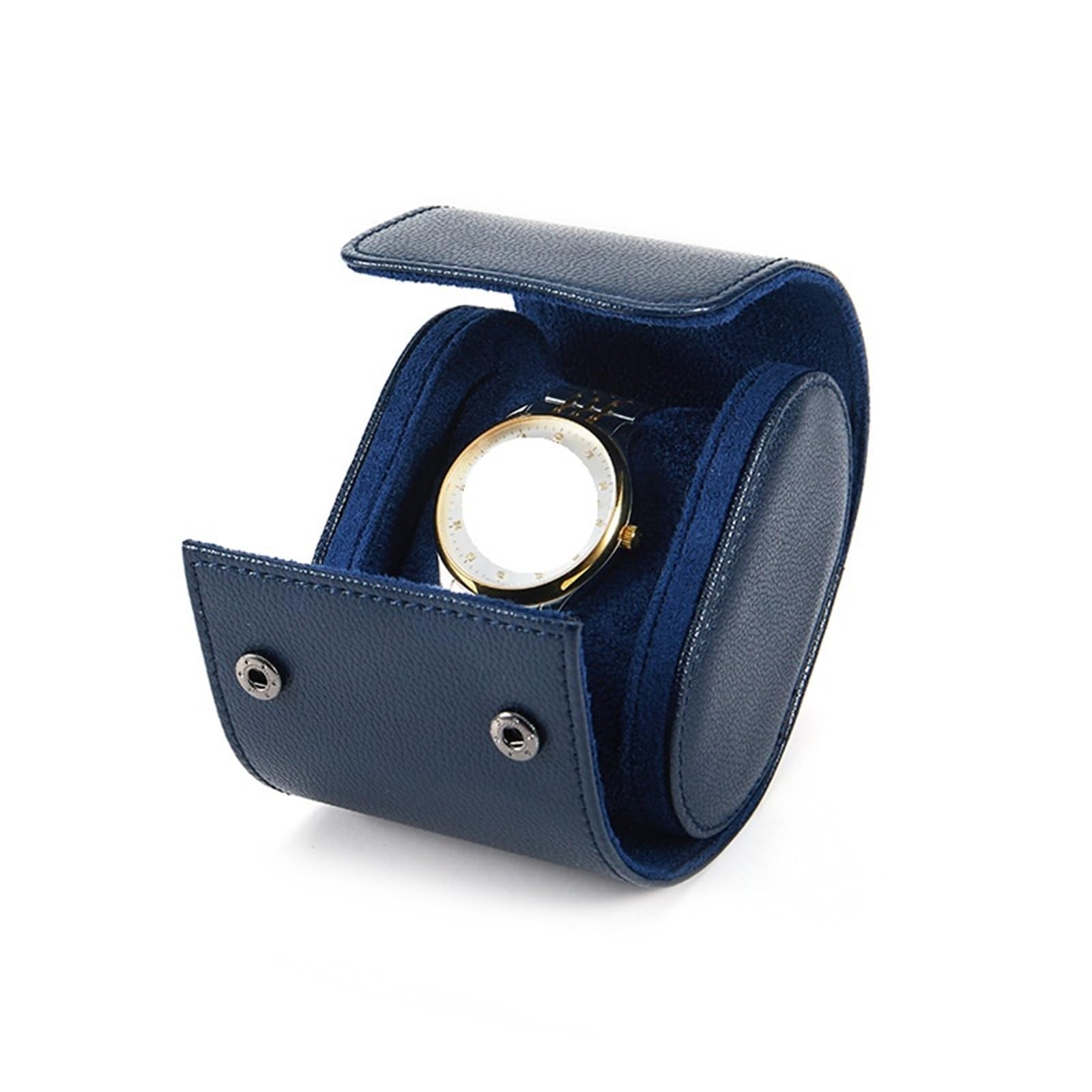 ZHSOAO 2pcs Watch Organizer Pouch Leather Roll Men's And Women Wristwatch Storage Holder 1/2/3 Slots Available for Men & Women