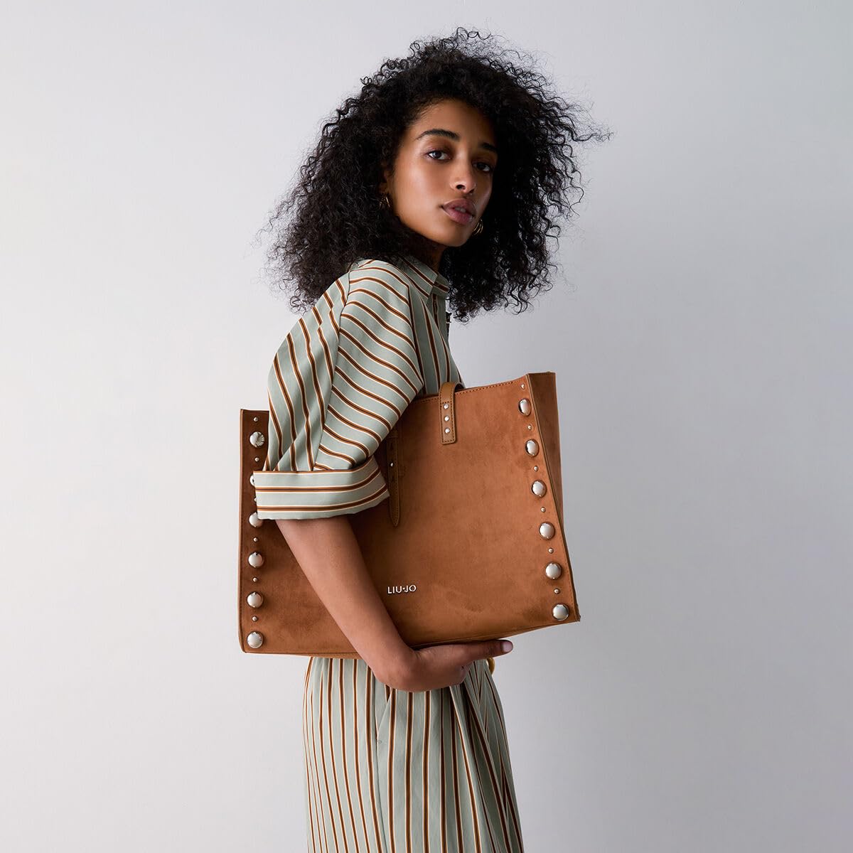 Liu Jo bolso de hombro bolso shopper Doba Tote Sequoia marrón claro