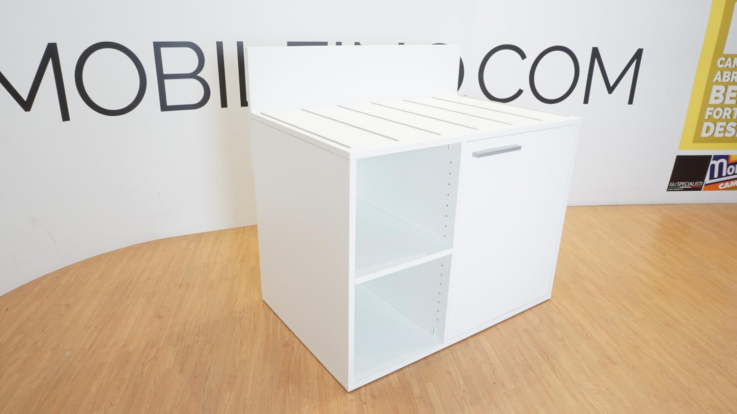 Portavaligie Design da Camera - Contenitore Multiuso con griglia di aerazione - Bianco
