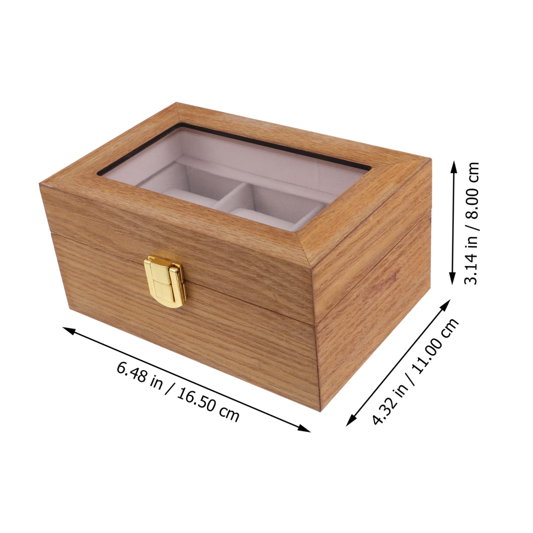 NIYANGLE 1Pc Creative Slot Luxury Watch Display Case Elegant Organizer with Window for Watch Storage Bracelet Watch Box Stylish and Functional Watch Holder