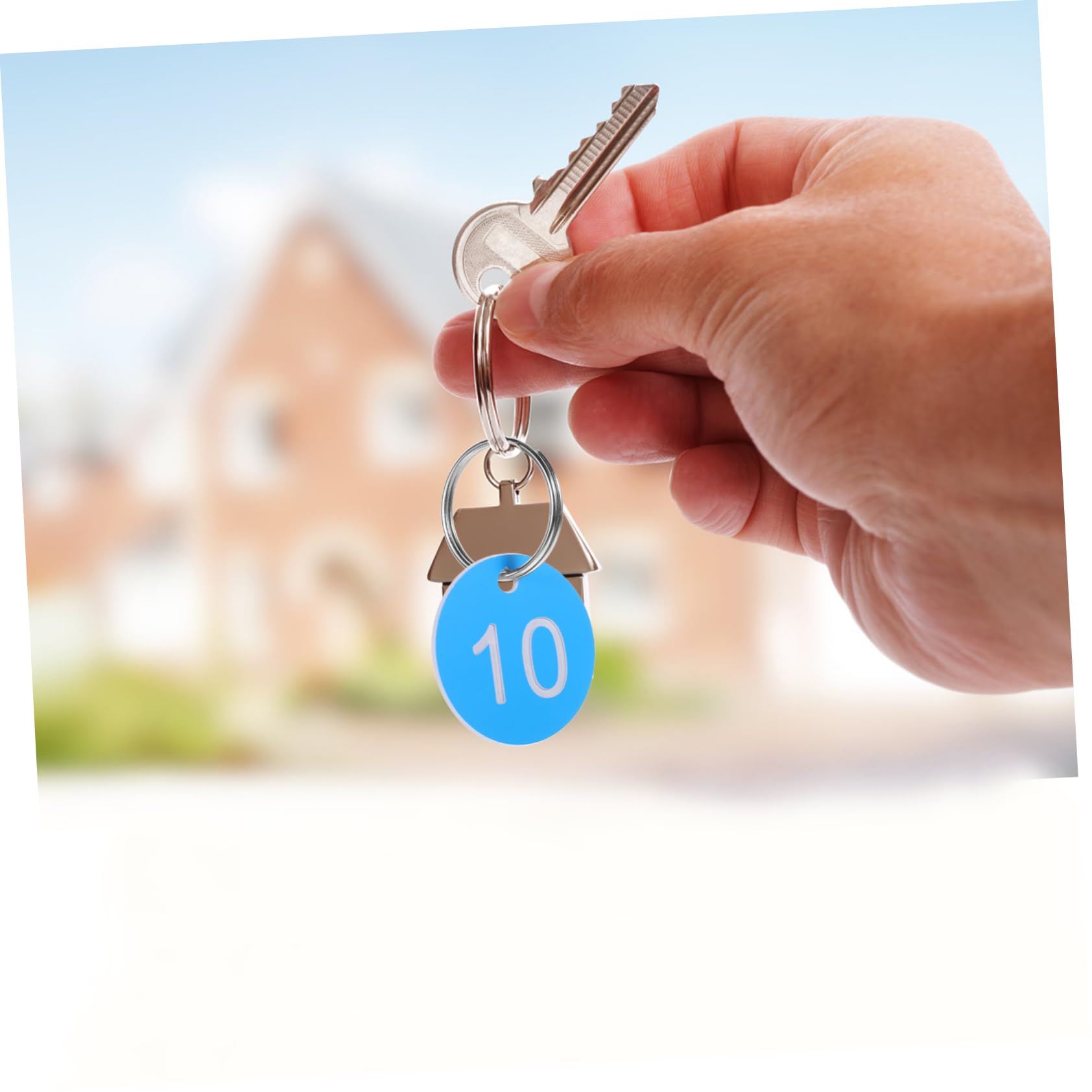 3 Sets Kunststoff-nummernschilder Für Schlüsselschränke Runde Ventilschilder Hotelgepäck-id-tags