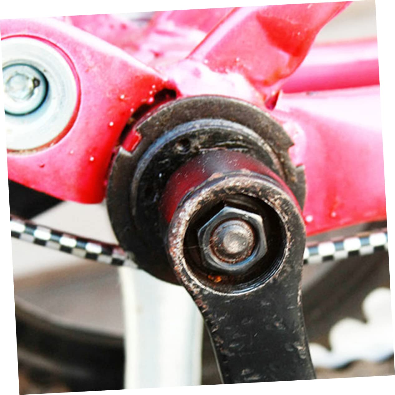 Generic Bicycle Center Shaft Removal Tool Steel Bike Wrench Repairing Bike Tools Outdoor Crank Puller Wear-Resistant Shaft Remover for