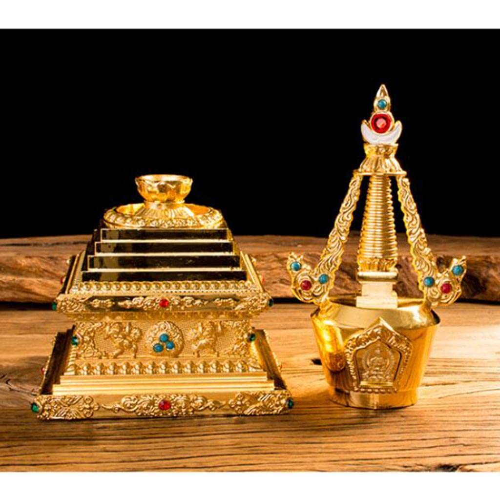 Harilla Budismo Sakyamuni Buda Stupa Estatua Tantra Suministros Budista