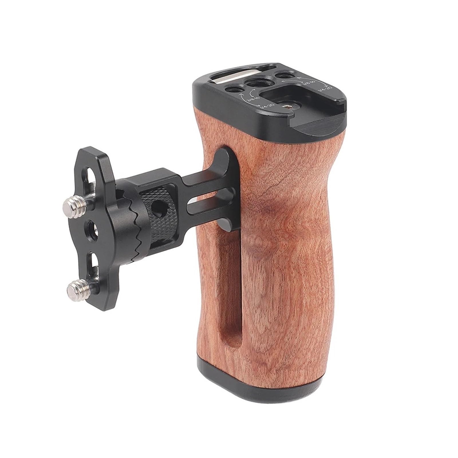 Compatible con Sony, Zapata fría con Mango Lateral de Madera