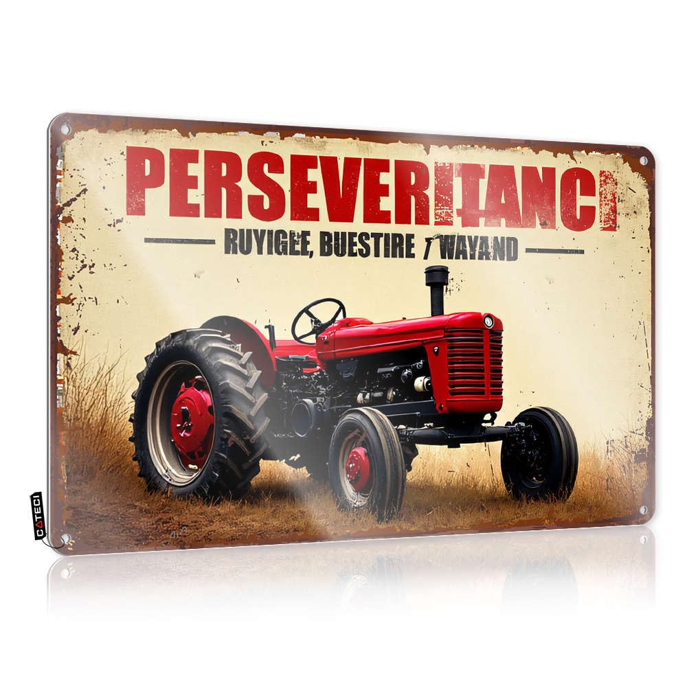 Decoration Tinsign Patio Bar Antique Gift For Boss Perseverance In Agriculture: Ruyigle, Buestire & Wayand - Easy To Hang Art(30X40CM)