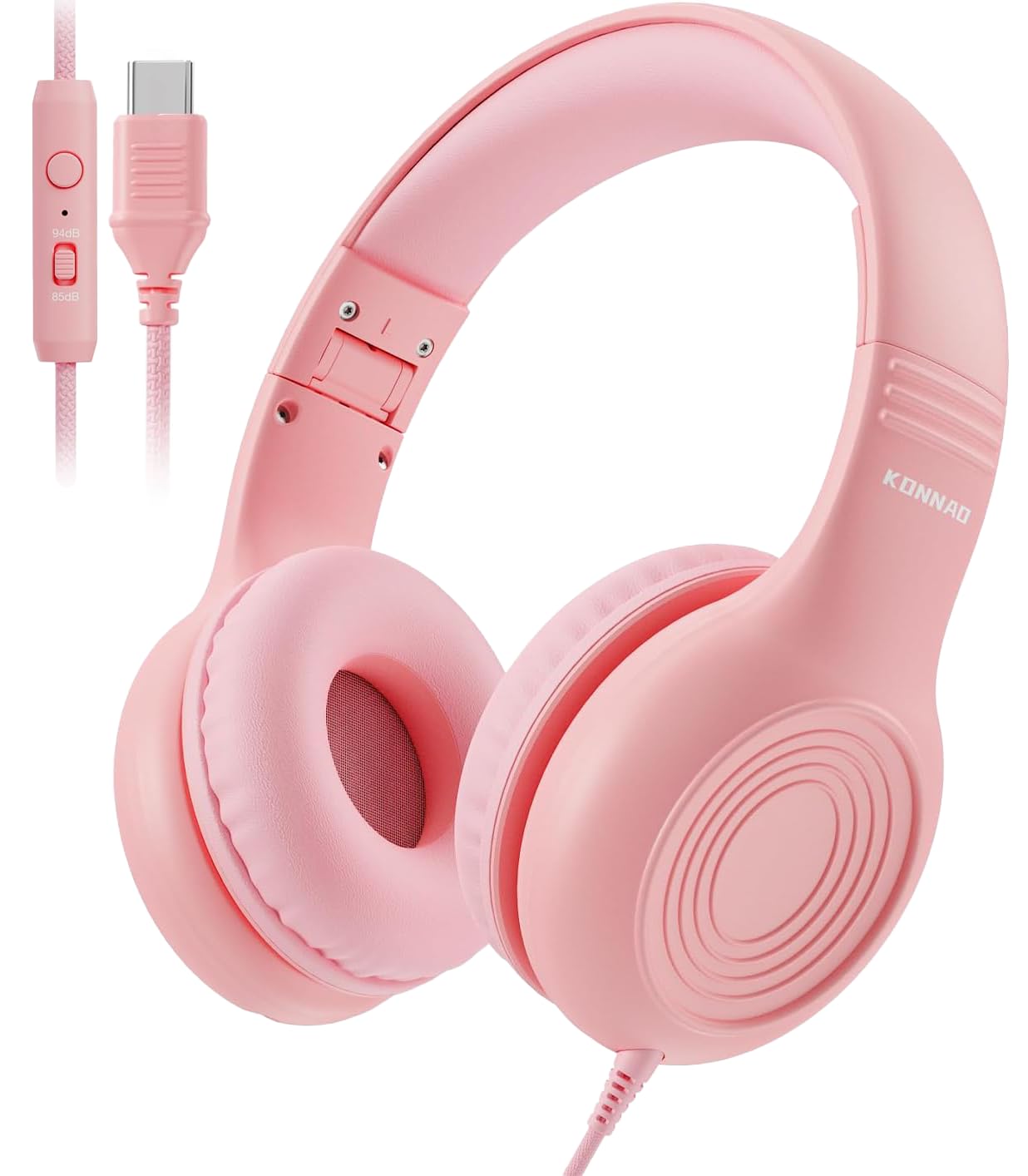 KONNAO Upgrade USB Typ C Kinder-Kopfhörer