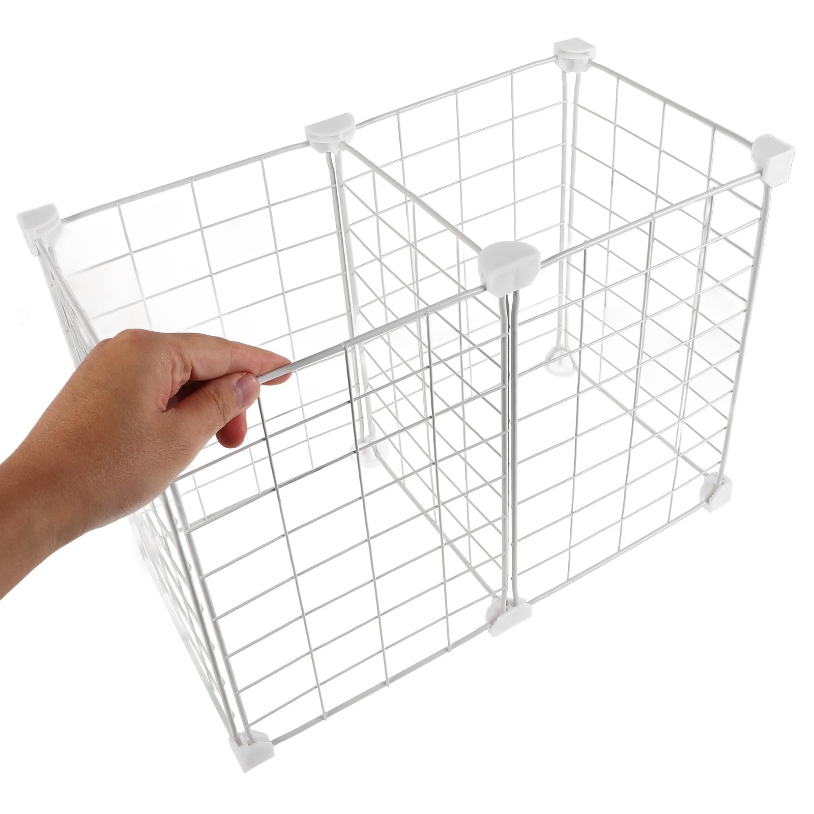Contenedor Organizador Fácil de Instalar para Congelador Vertical de Hierro y Plástico Diseño en Rejilla para Crear Múltiples de Varios Estilos en Cocina y Varios Estilos