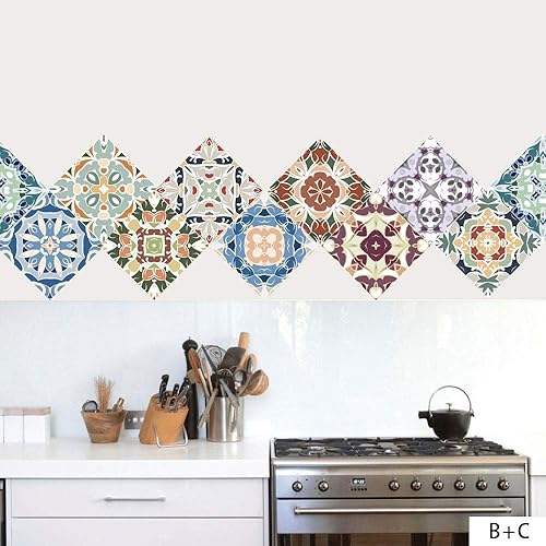 Miniatura 5 de Adhesivo para azulejos de despegar y pegar, pegar en azulejos para cocina, pared, azulejos, papel tapiz de baño, vinilo autoadhesivo, papel tapiz