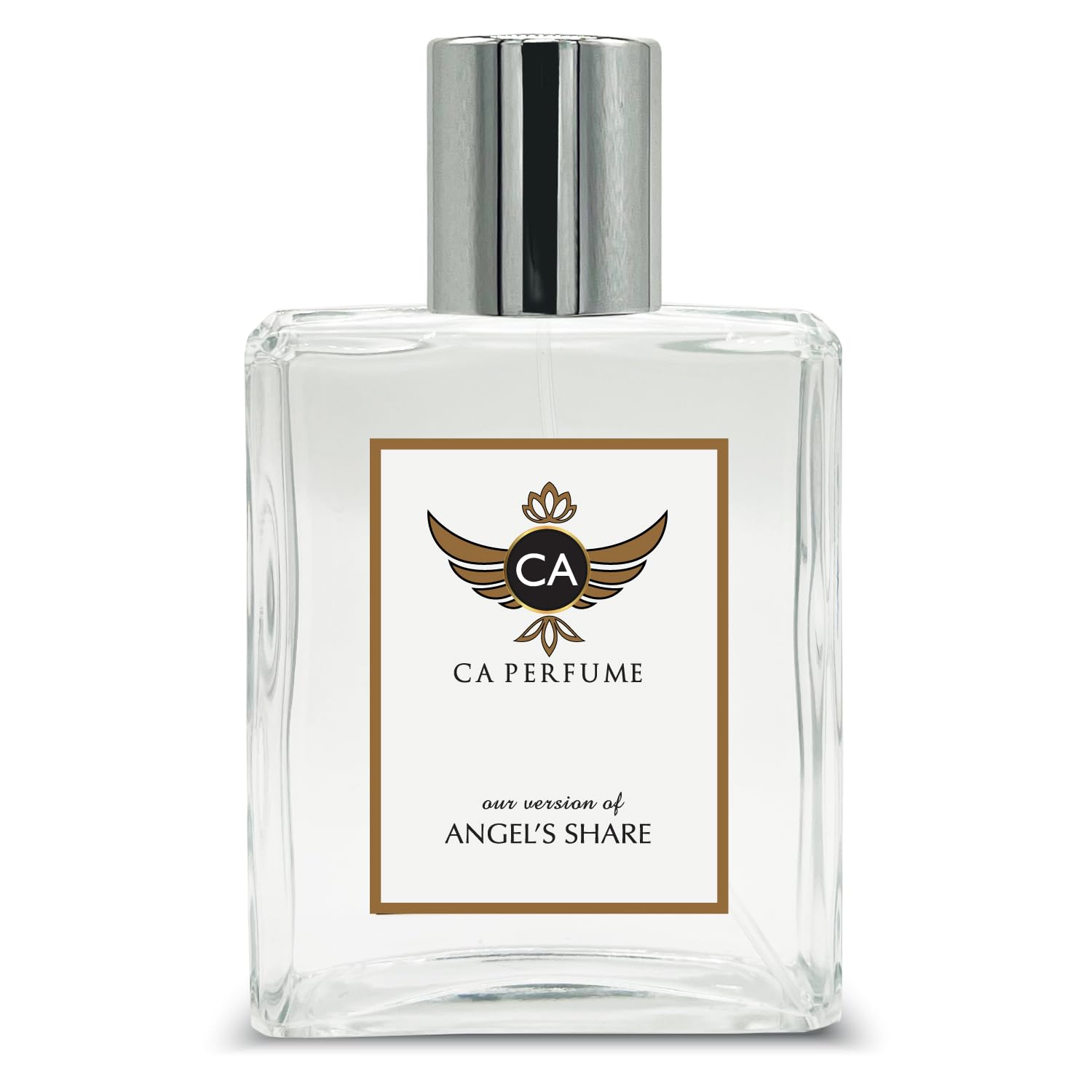 CA Perfume Impression of Angel's Share for Women and Men Eau De Parfum Amber Vanilla Scent Long Lasting Unisex Fragrance Signature Scent for Day and Night Wear 3.4 Fl Oz 100ml