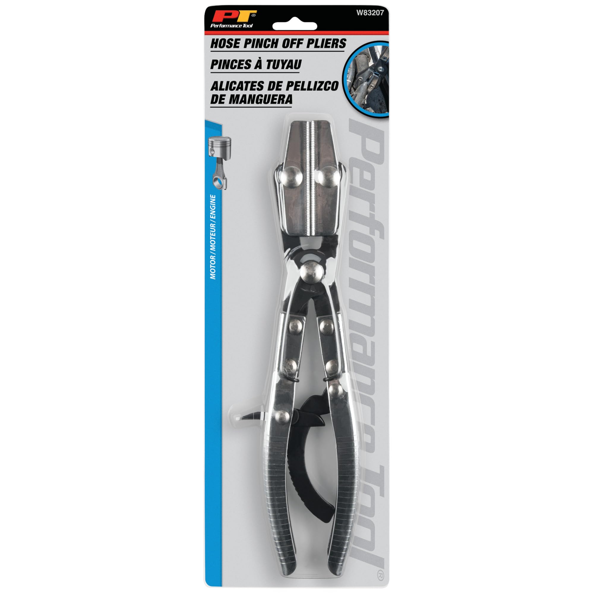 Performance Tool W83207 - Alicates de apriete de manguera de 10 pulgadas, mecanismo de trinquete para control de flujo de precisión